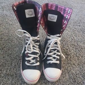Steve Madden Converse inspired tall hightops